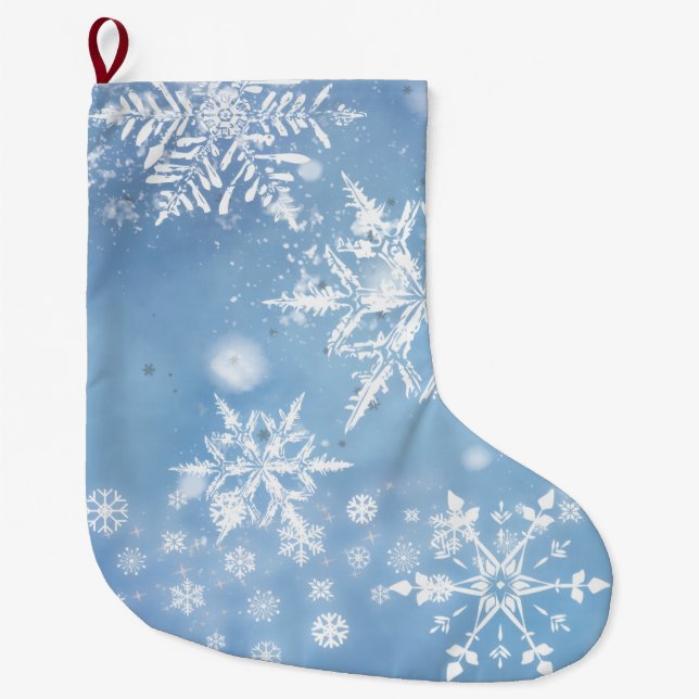 Grande Chaussette De Noël Wonderful Christmas Snow (Devant)