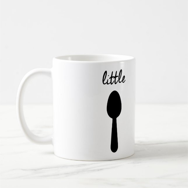 GRANDE CUILLÈRE PEU DE TASSE DE CAFÉ DE CUILLÈRE (Gauche)