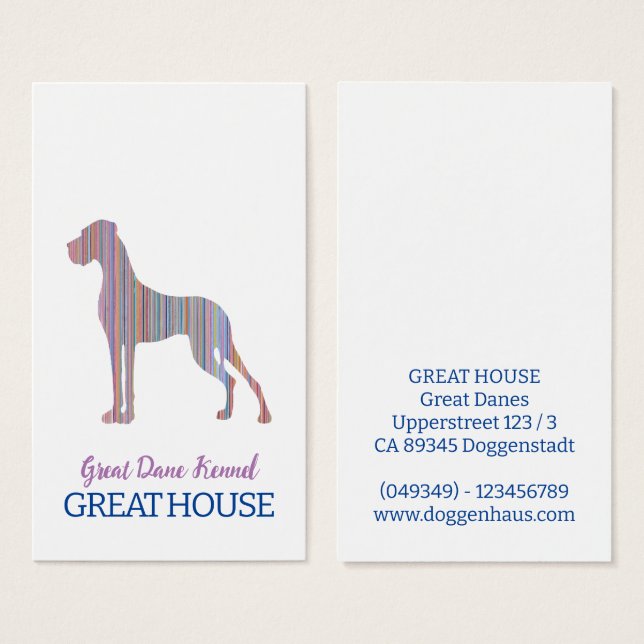 Grande Danse Illustration Pastel Cartes de visite (Devant & derrière)