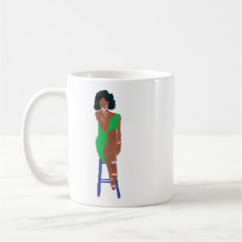Grande Diva in Green & Pink Kaffeetasse