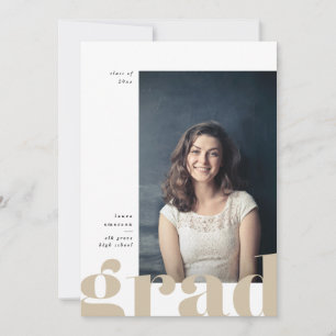 Grande Faire-part Gras Type Graduation