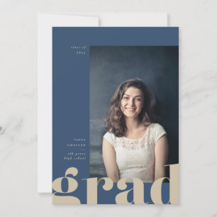 Grande Faire-part Gras Type Graduation