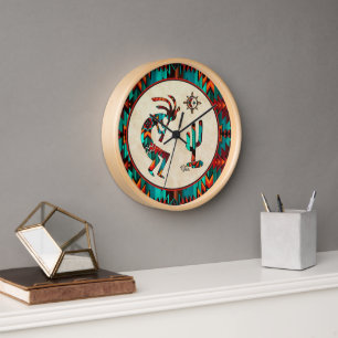 Grande horloge Kokopelli Sud-Ouest