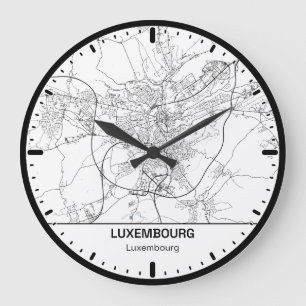 Grande Horloge Luxembourg Clock City Line Art