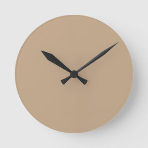 Grande horloge murale beige
