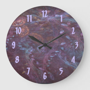 Grande horloge murale de l'océan cosmique