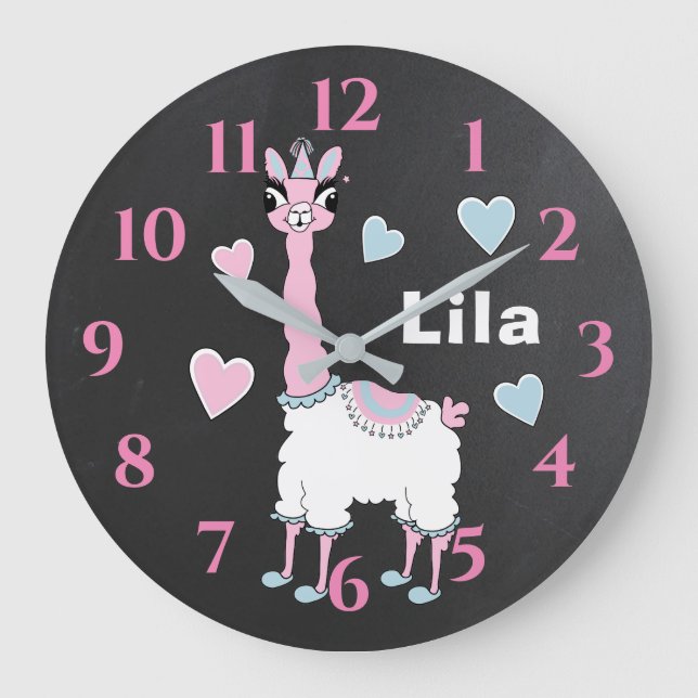 Grande horloge "Pajama Llama" (Recto)