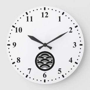 GRANDE HORLOGE RONDE 丸に青海波