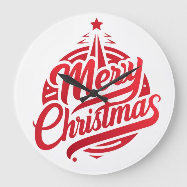 Grande Horloge Ronde 10.75" Round Acrylic Wall Clock (Recto)