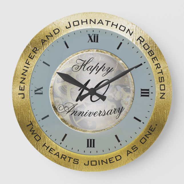 Grande Horloge Ronde 10e anniversaire du Mariage (Recto)