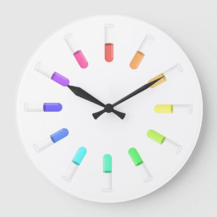 Grande Horloge Ronde 12 liquides