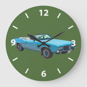 Grande Horloge Ronde 1971 Oldsmobile Cutlass Supreme Muscle Car