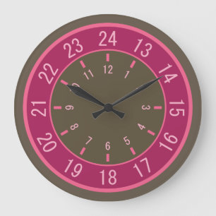 Grande Horloge Ronde 24-HOUR Custom wall clocks