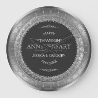 25e anniversaire de mariage Silver & Black