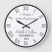 40e anniversaire de mariage personnalisé