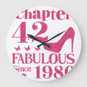 Grande Horloge Ronde 42e anniversaire Chapitre 42 Fabuleux depuis 1980 