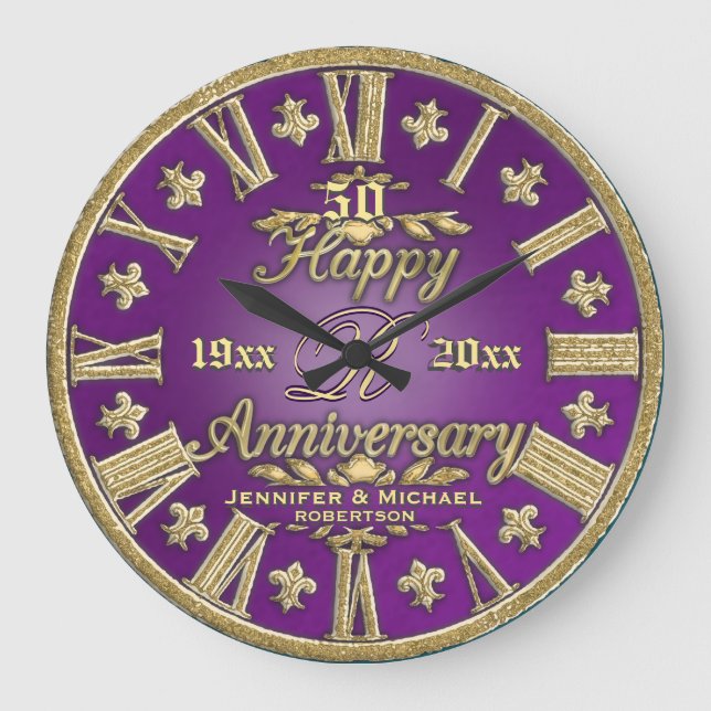 Grande Horloge Ronde 50e anniversaire du Mariage (Recto)