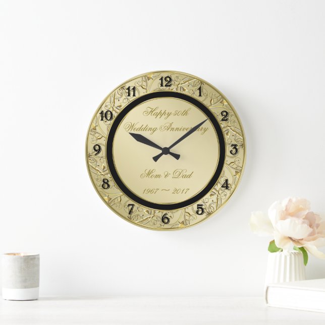 Grande Horloge Ronde 50e anniversaire du Mariage de l'or (Maison)