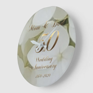Grande Horloge Ronde 50e Wedding Anniversary Golden Wedding Parents