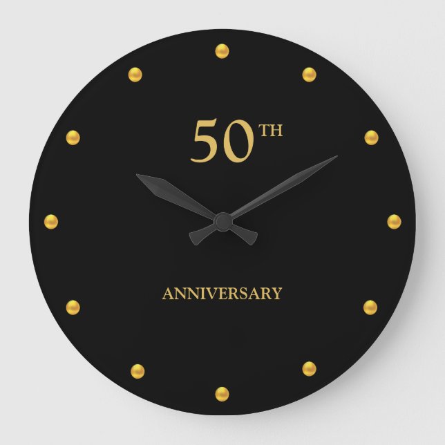 Grande Horloge Ronde 50TH Anniversary & Golden Dots on Black (Recto)