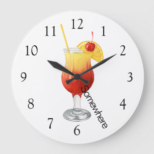 Grande Horloge Ronde 5 O'Horloge Quelque Part Daiquiri