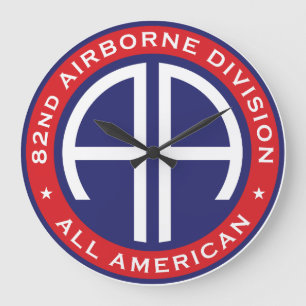 Grande Horloge Ronde 82e division aéroportée All American Décontract