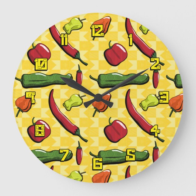 Grande Horloge Ronde A World of Chili Peppers (Recto)