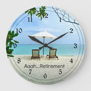 Grande Horloge Ronde Aaah retirement.relaxation at the beach
