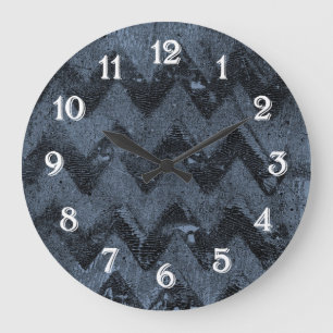 Grande Horloge Ronde Abrégé sur Chevron de marine