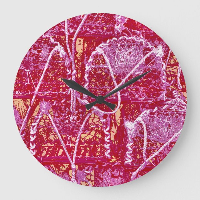 GRANDE HORLOGE RONDE ABSTRACT DE CRAB (Recto)