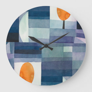Grande Horloge Ronde Abstrait géométrique moderne contemporain