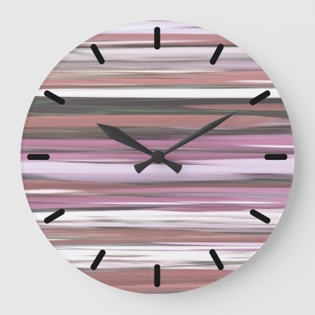 Grande Horloge Ronde Abstrait n° 2 : flou rose (Recto)