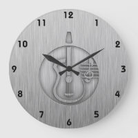 Acoustic Guitar; brushed metal-look