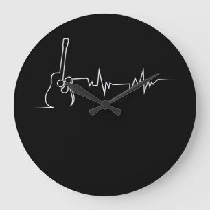 Grande Horloge Ronde Acoustic Guitar Heartbeat