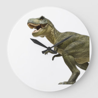 Grande Horloge Ronde Acryl Wanduhren T-Rex Dinosaurier Kinderzimmer
