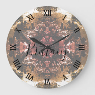 Grande Horloge Ronde Affiche de restaurant Vintage China Canton