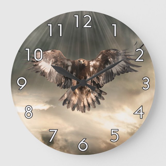 Grande Horloge Ronde Aigle d'or (Recto)