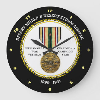 GRANDE HORLOGE RONDE AIRMAN 1 ÉTOILE / DESERT SHIELD & STORE
