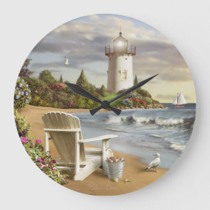 Grande Horloge Ronde Alan Giana "horloge de l'endroit parfait"