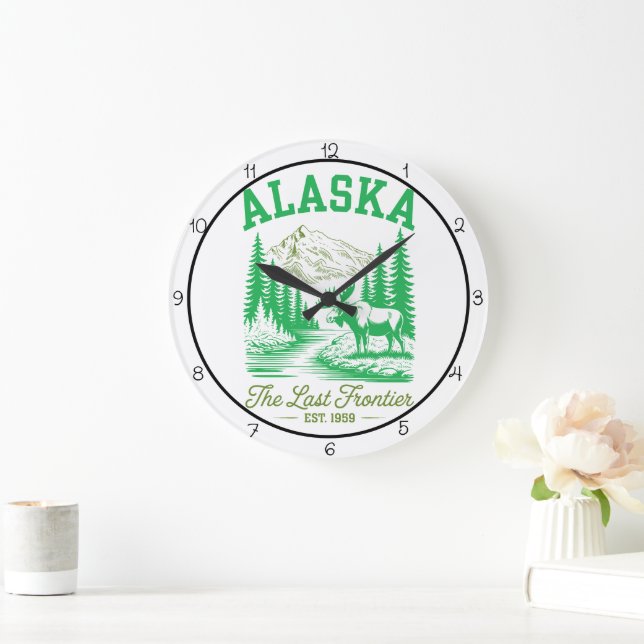 Grande Horloge Ronde Alaska Last Frontier Timepiece (Maison)