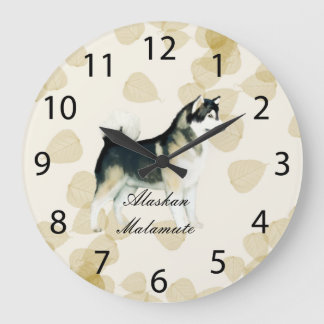 Grande Horloge Ronde Alaskan Malamute