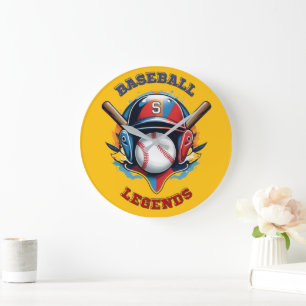 Grande Horloge Ronde All-Star Spirit : Classique Baseball Essentials Sp