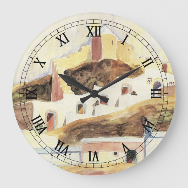Grande Horloge Ronde Almeria par Walter Gramatte, Expressionnisme Vinta (Recto)