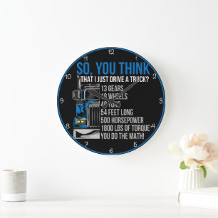 Grande Horloge Ronde Alors, Tu Crois Que Je Conduis ?
