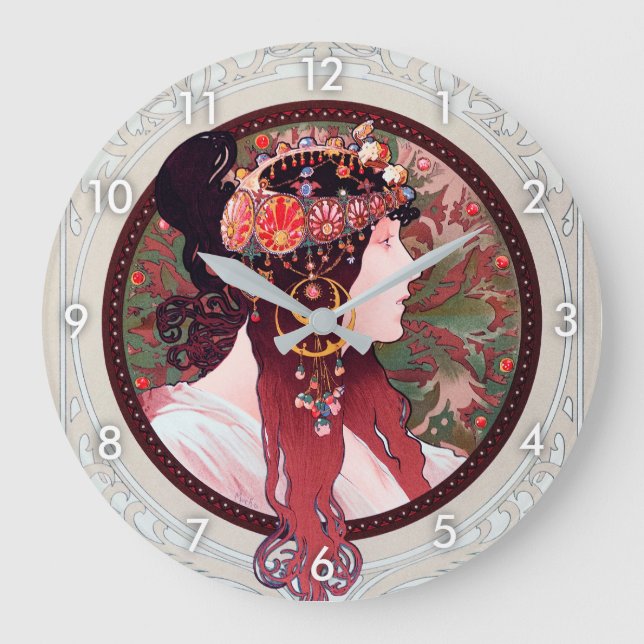 Grande Horloge Ronde Alphonse Mucha (Recto)