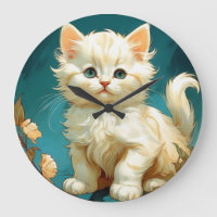 Alphonse Mucha Art Nouveau Chat Blanc