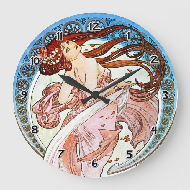 Grande Horloge Ronde Alphonse Mucha Dance (Recto)