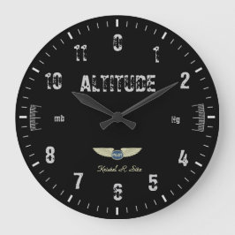 Grande Horloge Ronde Altimètre vintage