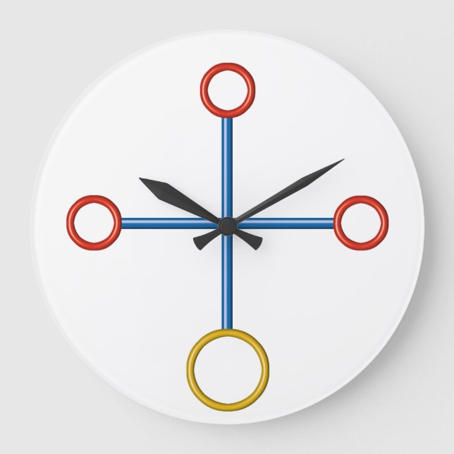 Grande Horloge Ronde AmazingCROSS comme montre-réveil (Recto)