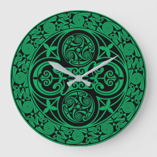 Grande Horloge Ronde Ambigramme irlandais Eire Celtic